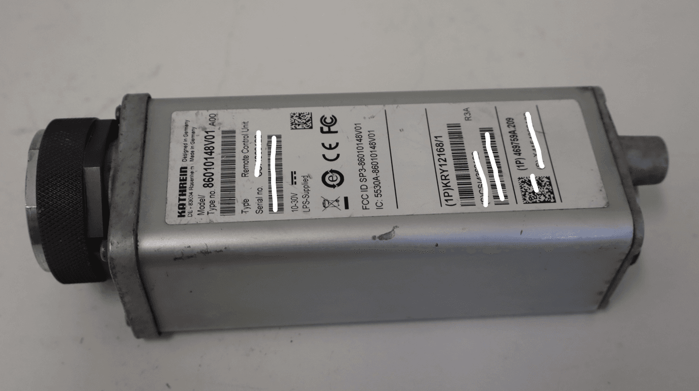 86010148V01 Remote Control Unit - Sparepart4you BV 86010148V01 Remote Control Unit