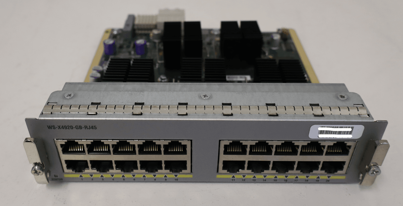 WS-X4920-GB-RJ45 20-port Gigabit Ethernet line card - Sparepart4you BV WS-X4920-GB-RJ45 20-port Gigabit Ethernet line card